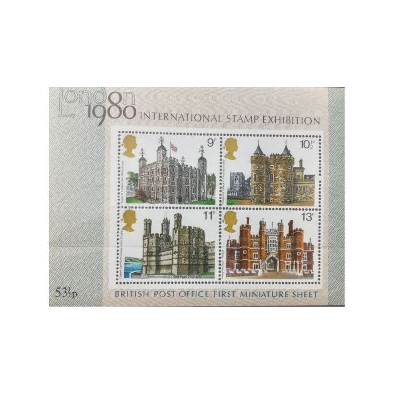 تمبر یادگاری مدل بناهای تاریخی بریتانیا 1978 مجموعه 4 عددی
