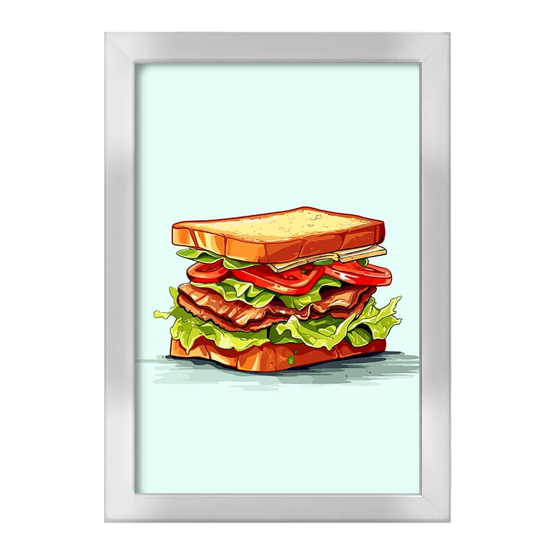 تابلو خندالو طرح فست فود (Fast Food) کد 36571