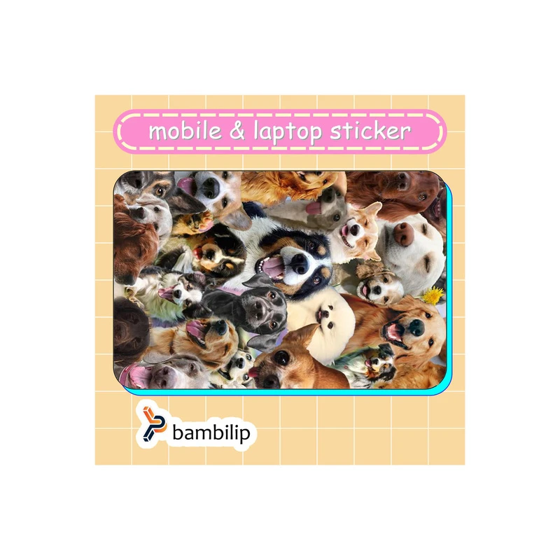 استیکر بامبیلیپ مدل کارت عابر طرح سگ سگی کد 7790087