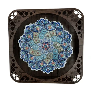بشقاب میناکاری کد B1108