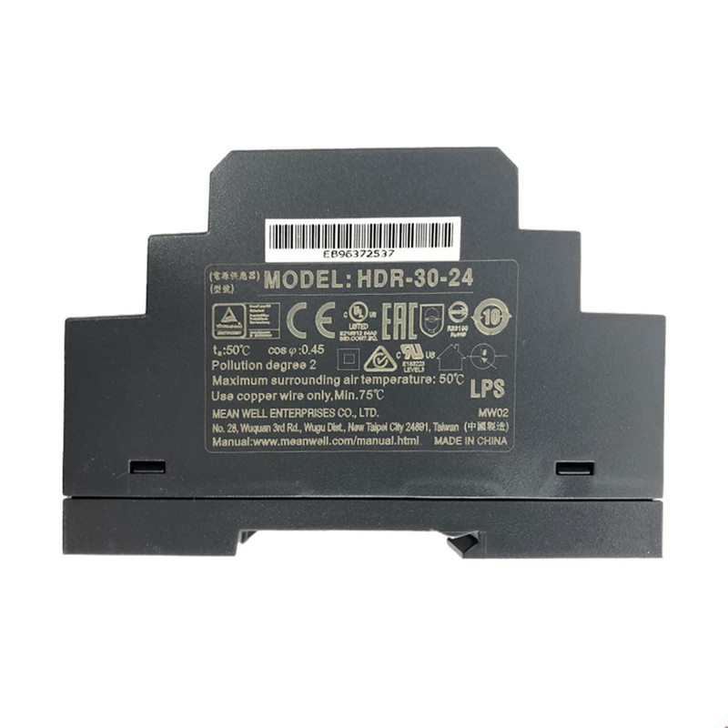 منبع تغذیه 24 ولت 1.5 آمپر مینول مدل HDR-30-24 منبع تغذیه 24 ولت 1.5 آمپر مینول مدل HDR-30-24