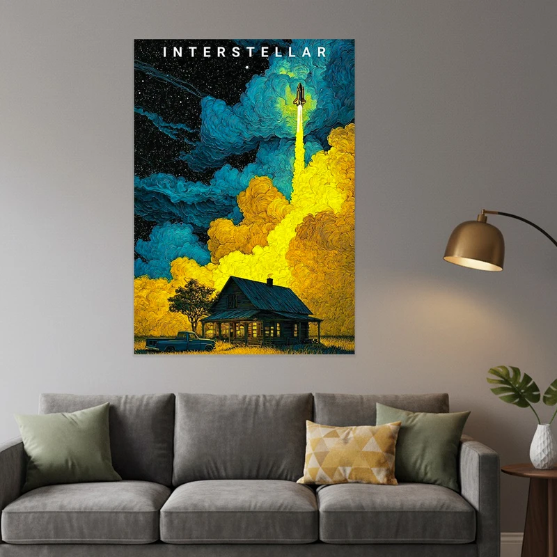 پوستر طرح فیلم میان ستاره ای مدل Interstellar 11081