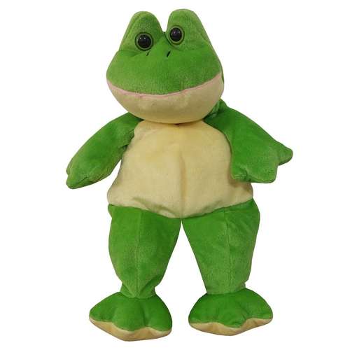 عروسک طرح قورباغه مدل Kuddle Me کد SZT4/324 ارتفاع 35 سانتی‌متر