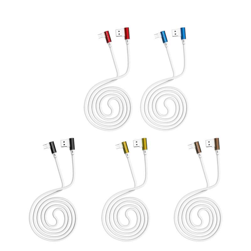 کابل تبدیل USB به microUSB کینگ استار مدل K90A طول 1.2 متر بسته 5 عددی