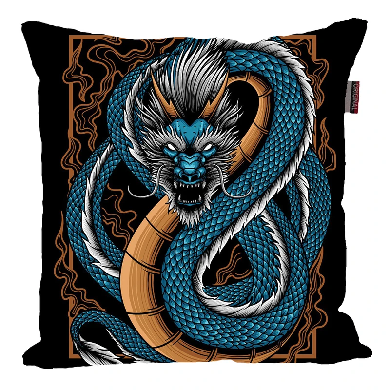 کوسن ناریکو مدل فانتزی طرح اژدها کد 0961