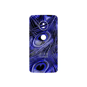 MAHOOT Purple Feather Cover Sticker for Motorola Moto G5