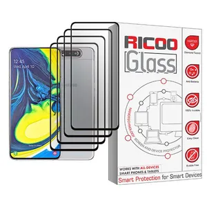 Ricoo Glass MIX004 Screen Protector For Samsung Galaxy A80 Pack Of 4