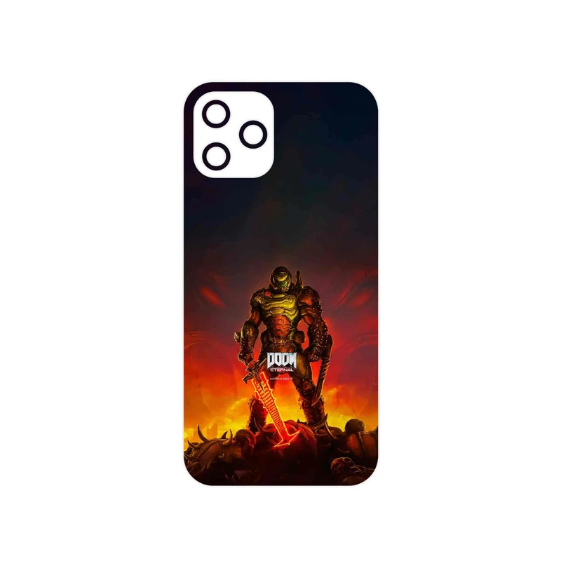 برچسب پوششی ماهوت مدل DOOM Game Series مناسب برای گوشی موبایل اپل iPhone 12 Pro