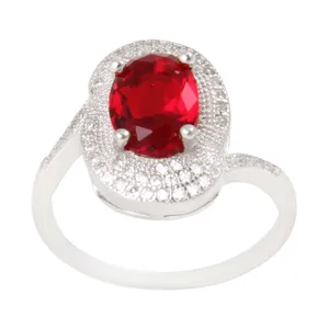 انگشتر نقره زنانه بازرگانی میلادی مدل سنگ کوارتز کد AWR_739