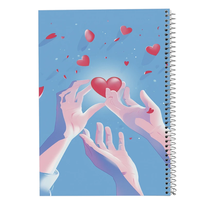 دفتر مشق 100 برگ مدوپد مدل عاشقانه love کد DF14257