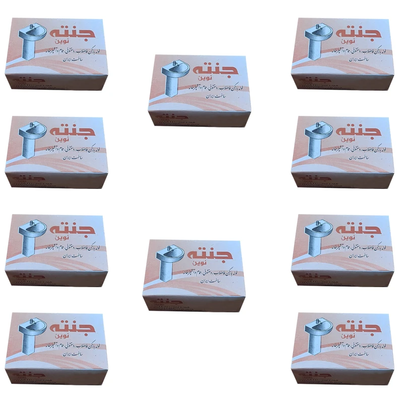 پودر لوله بازکن جنته مدل نوین وزن 80 گرم بسته 10 عددی