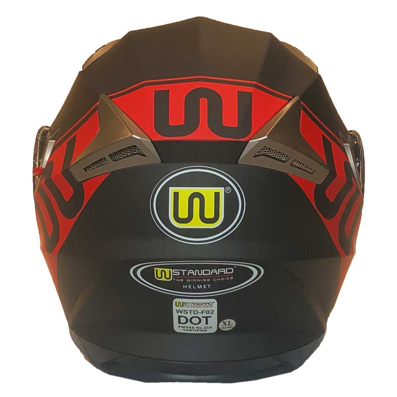 کلاه کاسکت دبلیو استاندارد مدل Red_Matt_BF