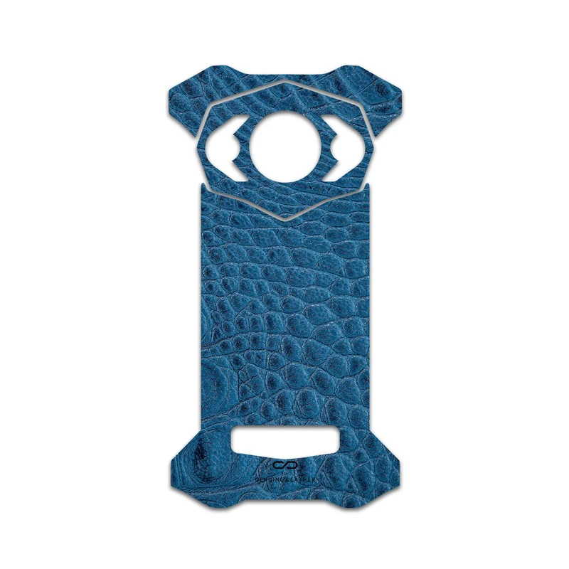 برچسب پوششی ماهوت مدل Blue-Crocodile-Leather مناسب برای گوشی موبایل دوجی S98 Pro