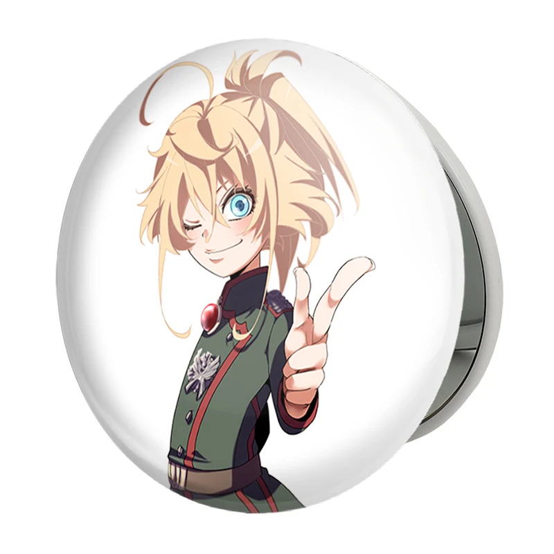 آینه جیبی خندالو طرح تانیا انیمه یوجو سنکی مدل تاشو کد 34648