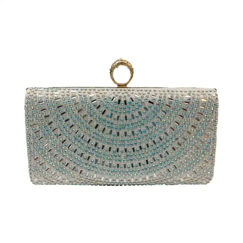 کیف مجلسی زنانه مدل نگین هلالی انگشتری