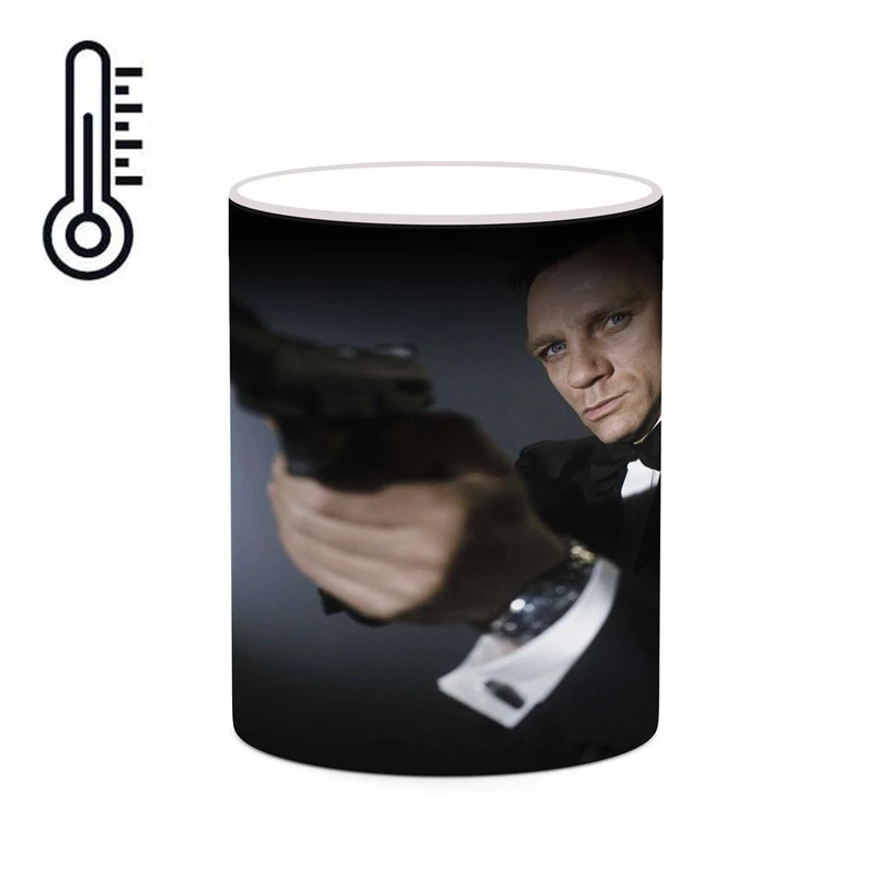 ماگ حرارتی کاکتی طرح دنیل کریگ Daniel Craig مدل mgh25739