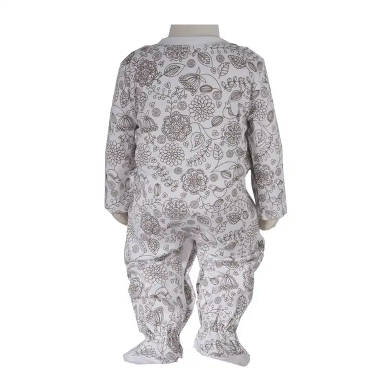 ست 3 تکه لباس نوزادی آدمک مدل پرنیان کد 320004 رنگ نسکافه ای