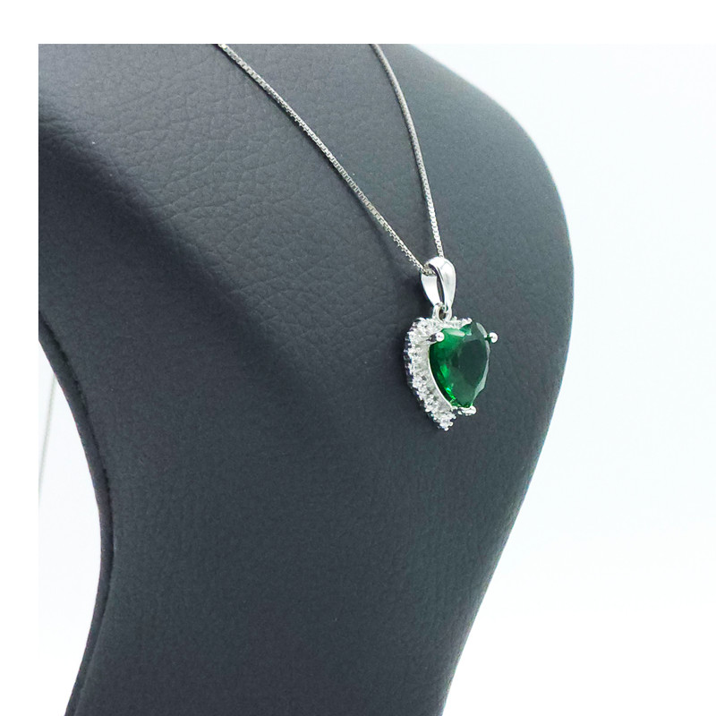 آویز گردنبند نقره زنانه مدل قلب کد 10235