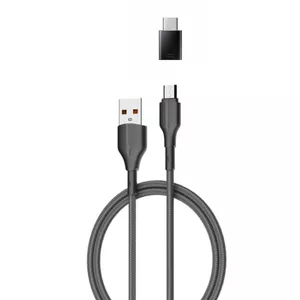 کابل تبدیل USB به USB-C / microUSB الدینیو مدل LS851 طول 1 متر