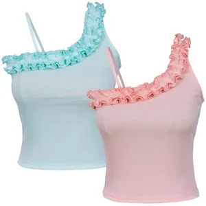 کراپ تاپ زنانه دل آویز مدل H443 مجموعه دو عددی