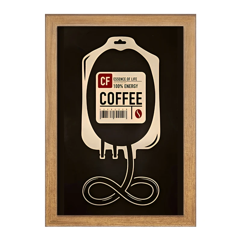 تابلو خندالو مدل قهوه (Coffee) کد F10393