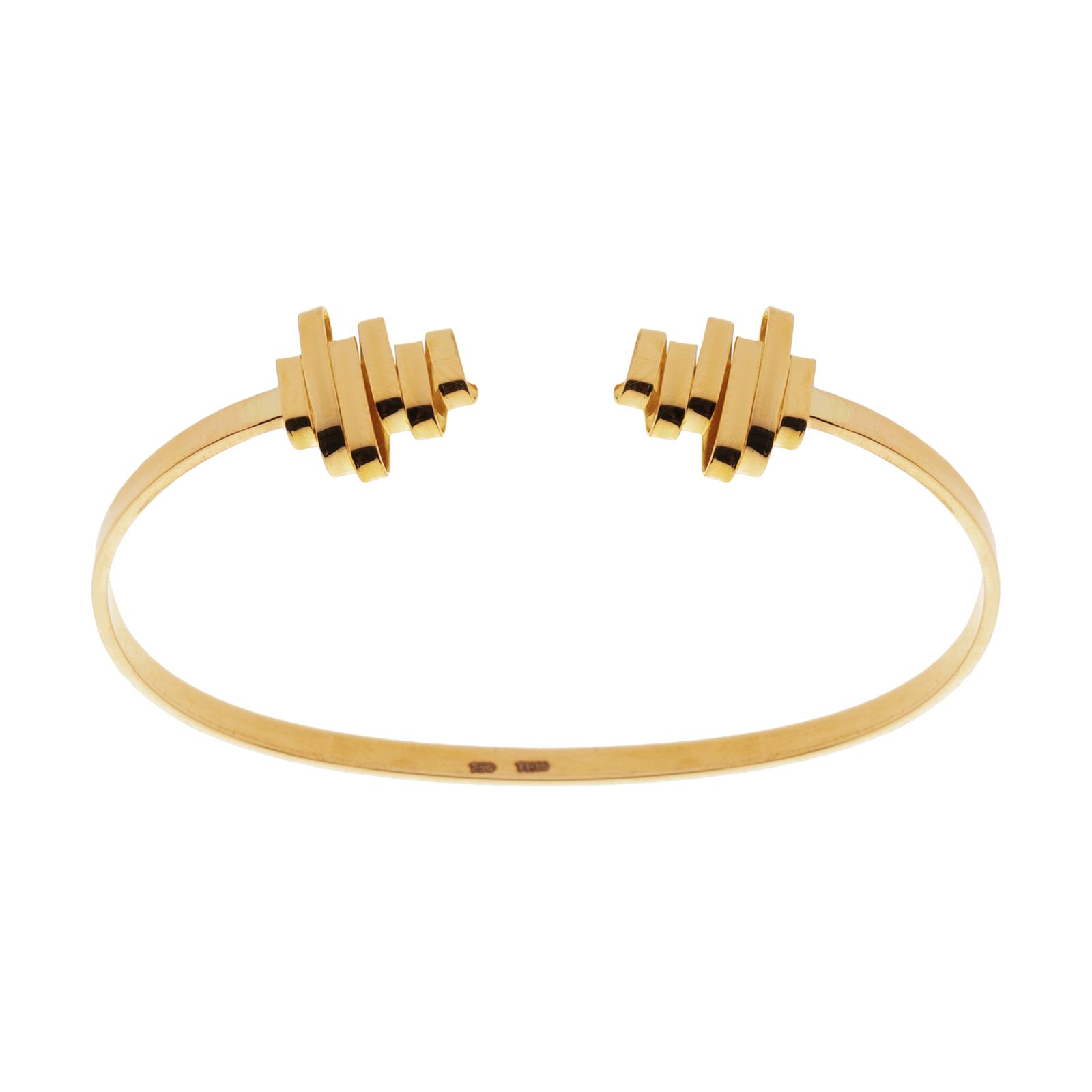 دستبند طلا 18 عیار زنانه سنجاق مدل X090857 -  - 1