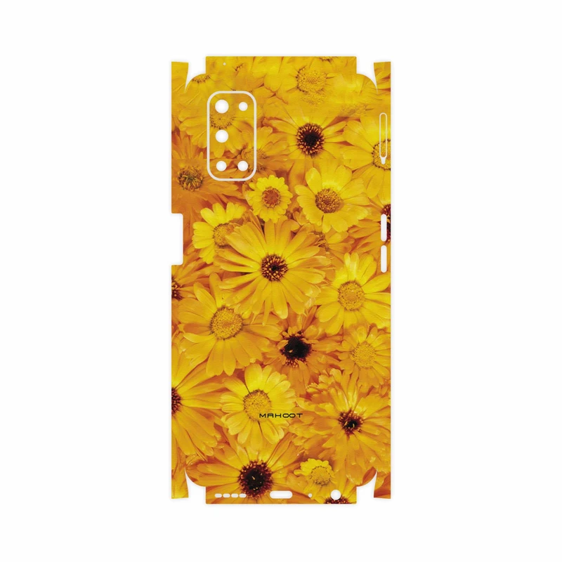 برچسب پوششی ماهوت مدل Yellow-Flower-FullSkin مناسب برای گوشی موبایل ریلمی 7 5G
