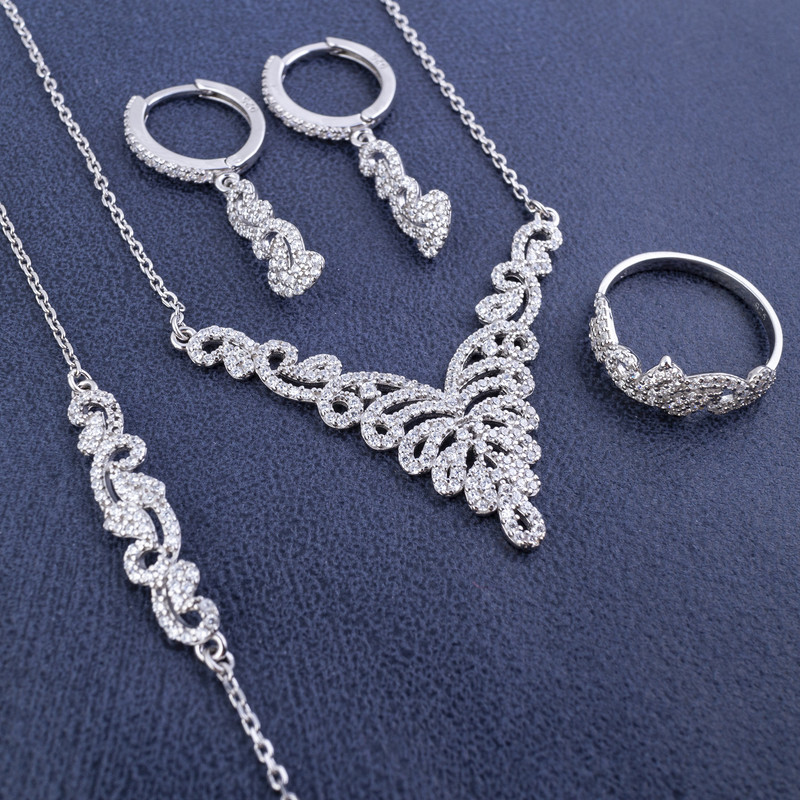 سرویس نقره زنانه مدل جیتا AMT_M129