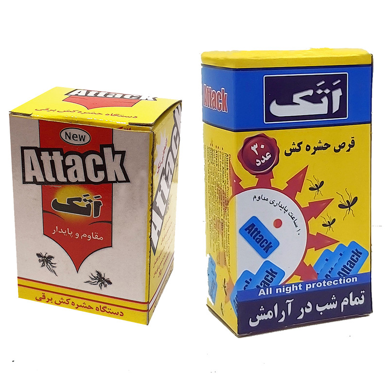 حشره کش برقی و قرص حشره کش اتک مدل Jibi-30