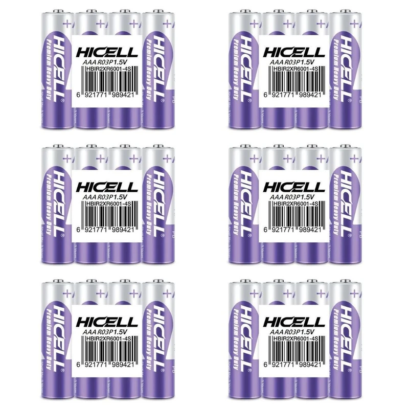 باتری نیم قلمی هایسل مدل شیرینک بسته 24 عددی