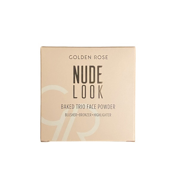 پالت آرایش و هایلایتر صورت گلدن رز مدل NUDE LOOK پالت آرایش و هایلایتر صورت گلدن رز مدل NUDE LOOK