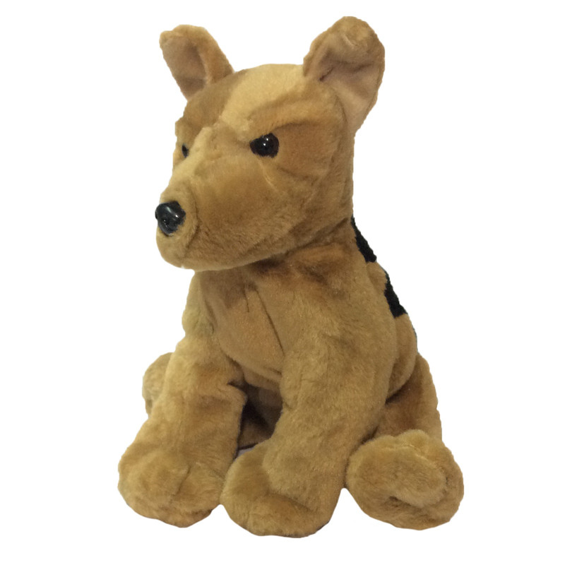 عروسک طرح سگ مدل German Shepherd کد SZ8/521 ارتفاع 24 سانتی متر