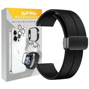 Sprig Magnetic SIC Strap suitable for Samsung Galaxy Watch Active 1 / Active 2 40mm / Active 2 44mm / Watch 3 size 41mm / Galaxy Watch 4 40mm / watch 4 42mm / watch 4 44mm / watch 4 46mm