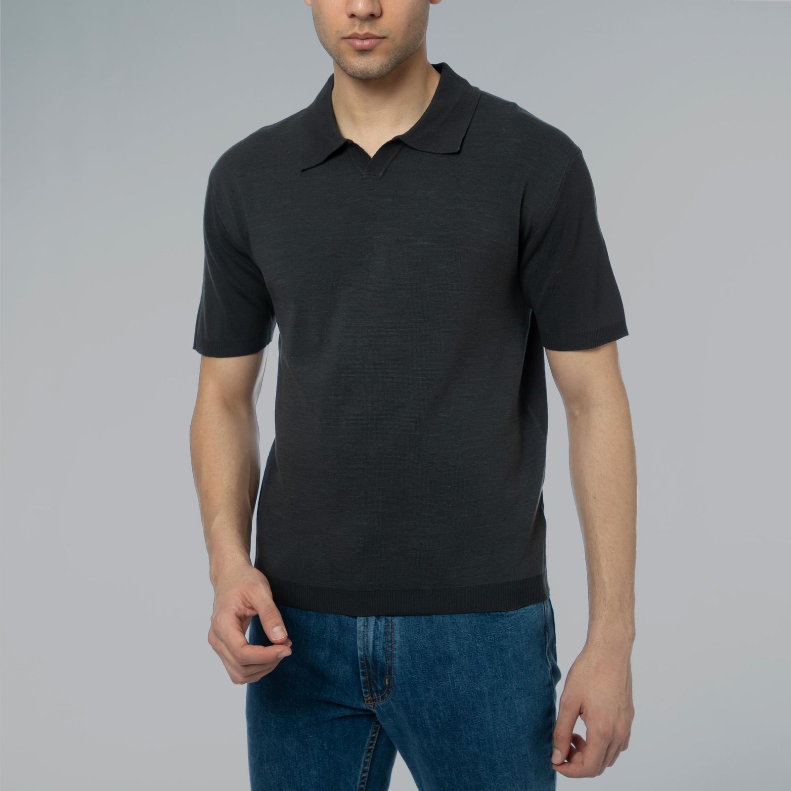 پولوشرت بافت آستین کوتاه مردانه زی سا مدل 1007 -  - 1