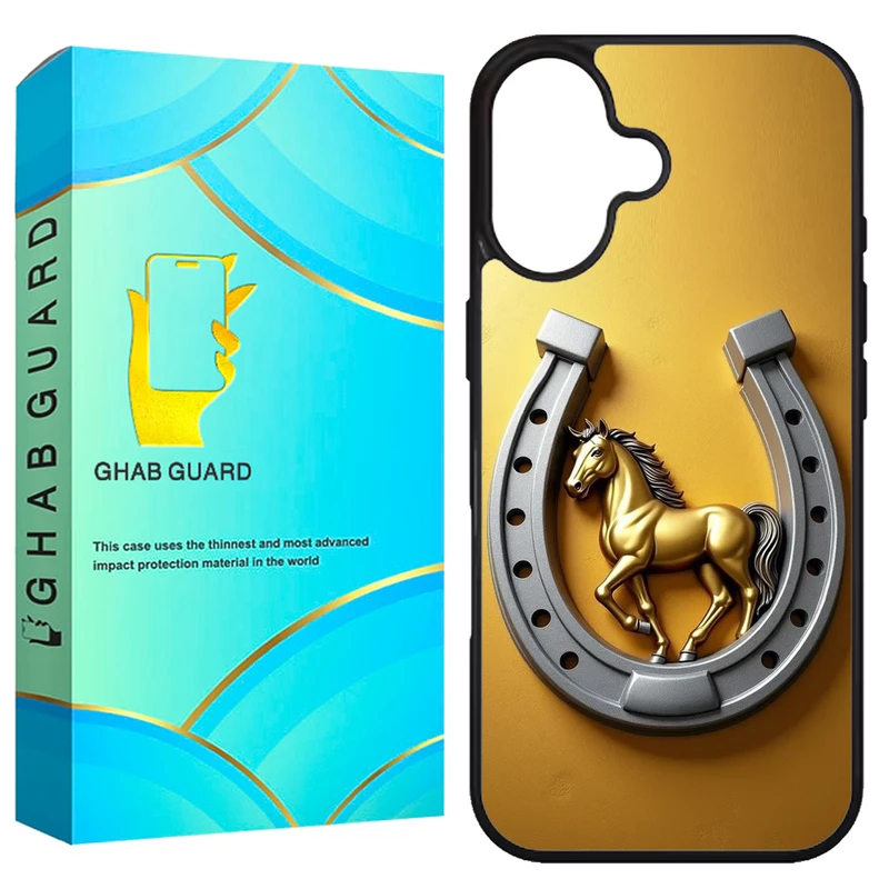 کاور قاب گارد طرح نعل اسب مدل G16PL مناسب برای گوشی موبایل اپل iPhone 16 Plus