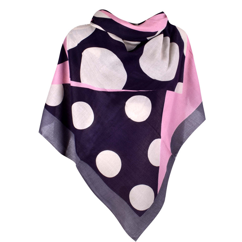 روسری زنانه مدل خال خالی