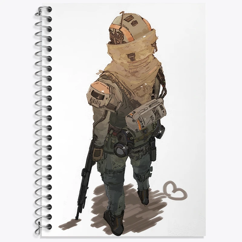 دفتر لغت 50 برگ خندالو طرح بازی تایتان فال (Titanfall) کد 32629