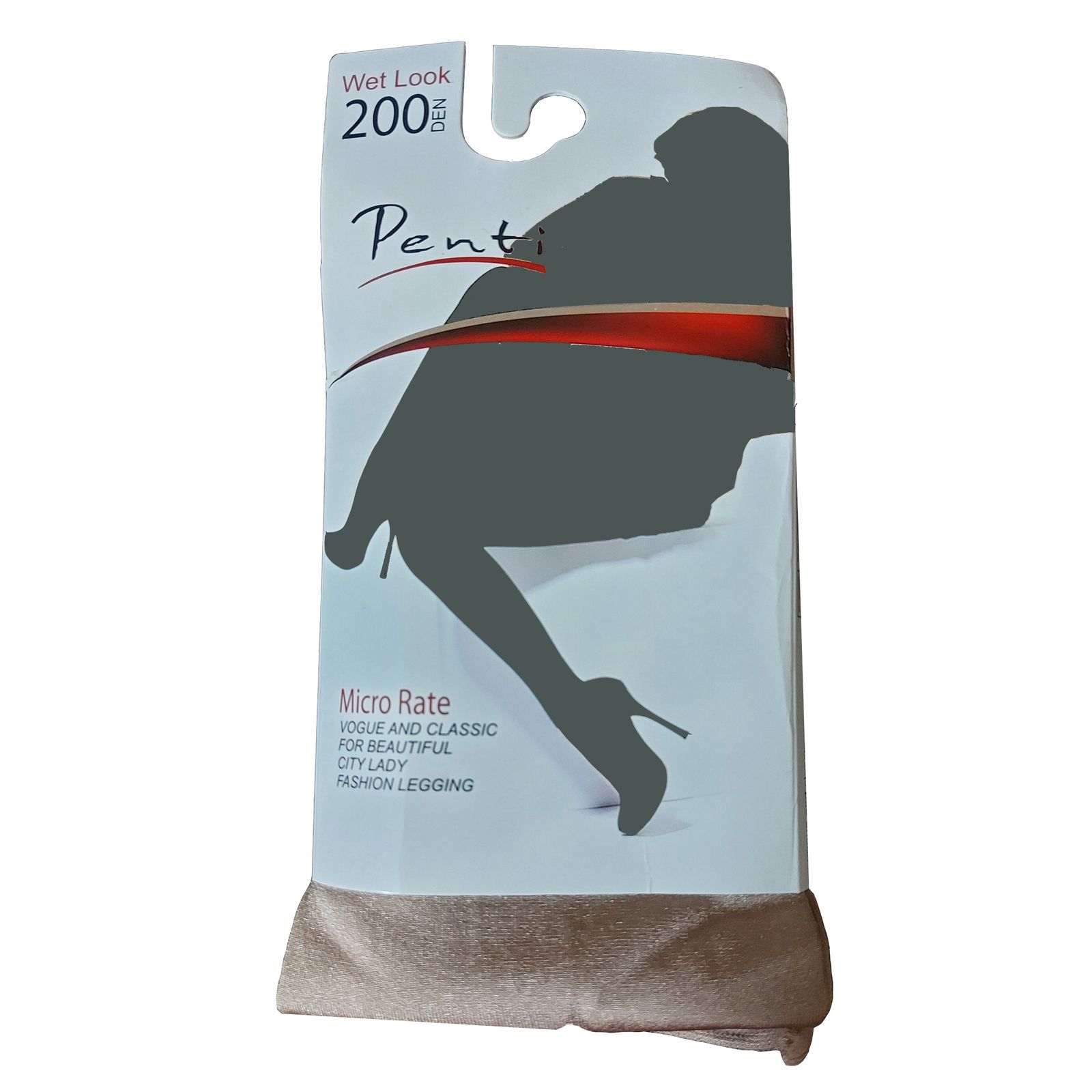 ساق شلواری زنانه پِنتی مدل DEN200 رنگ کرم  -  - 3