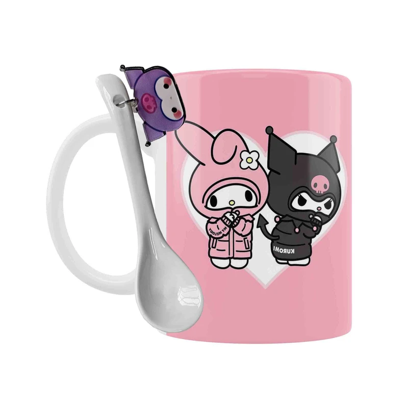 ماگ مدل کرومی و ملودی کیوت فانتزی کد kuromi melody 154