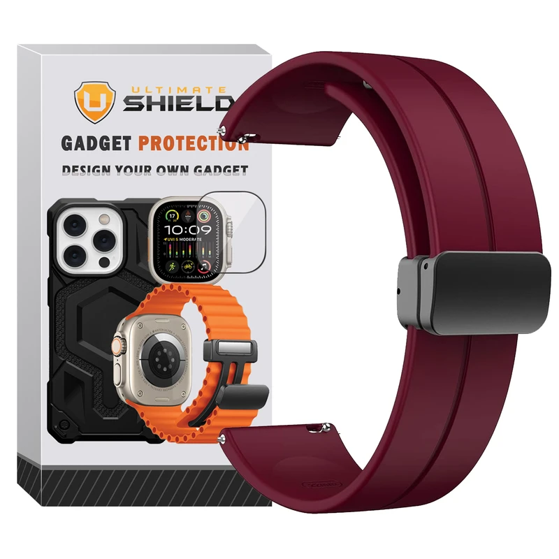 بند آلتیمیت شیلد مدل SIC MAG UL مناسب برای ساعت هوشمند سامسونگ Galaxy Watch 4/5/6/7/FE سایز 40/43/44/46/47 میلی متری