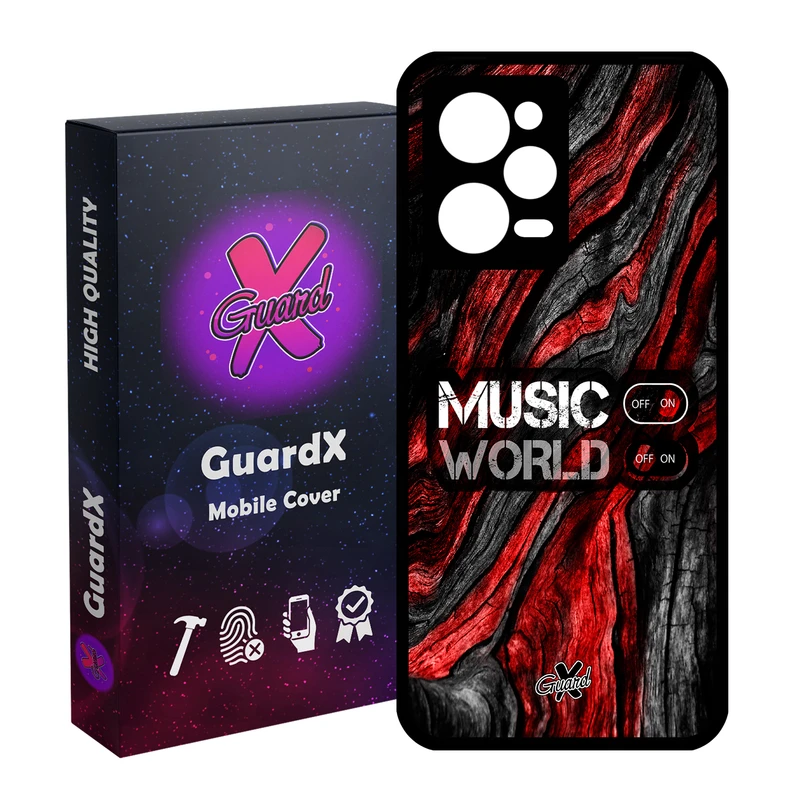 کاور گارد ایکس طرح Music مدل Glass10160 مناسب برای گوشی موبایل شیائومی Redmi Note 12 Pro 5G/Poco X5 Pro 5G/Note 12 Pro Pro speed