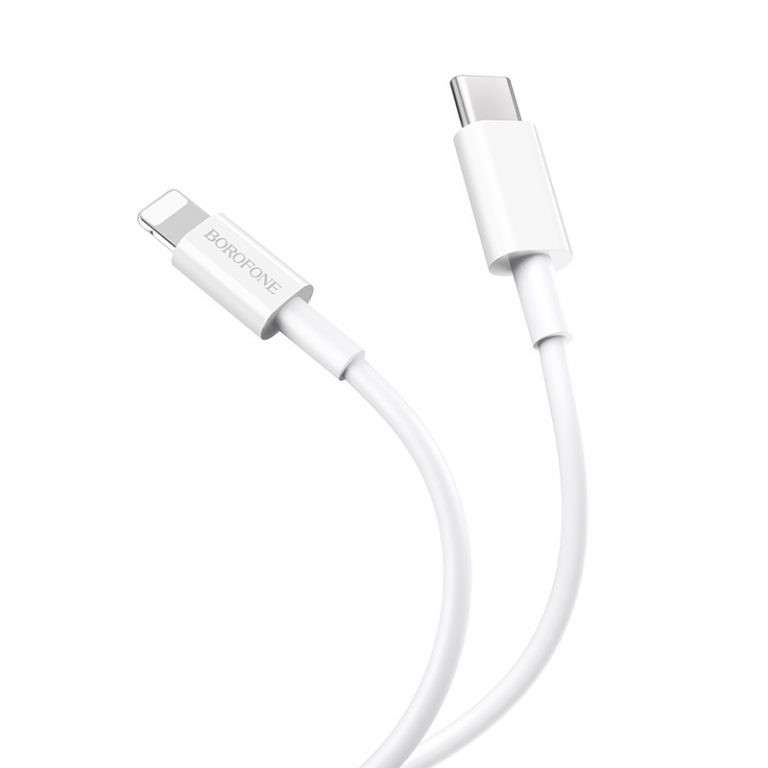 کابل تبدیل USB-C به لایتنینگ بروفون مدل bx36 طول 1 متر