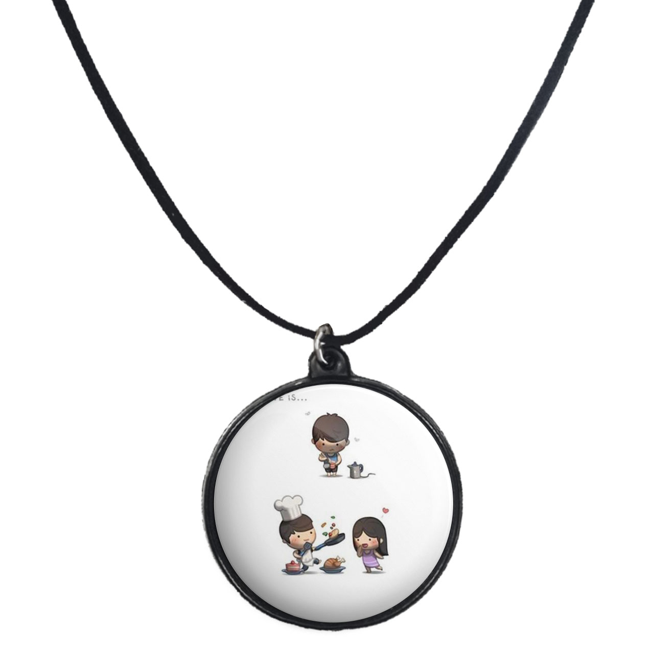 گردنبند پرمانه طرح عاشقانه کد pmb.5420 مدل دو طرفه