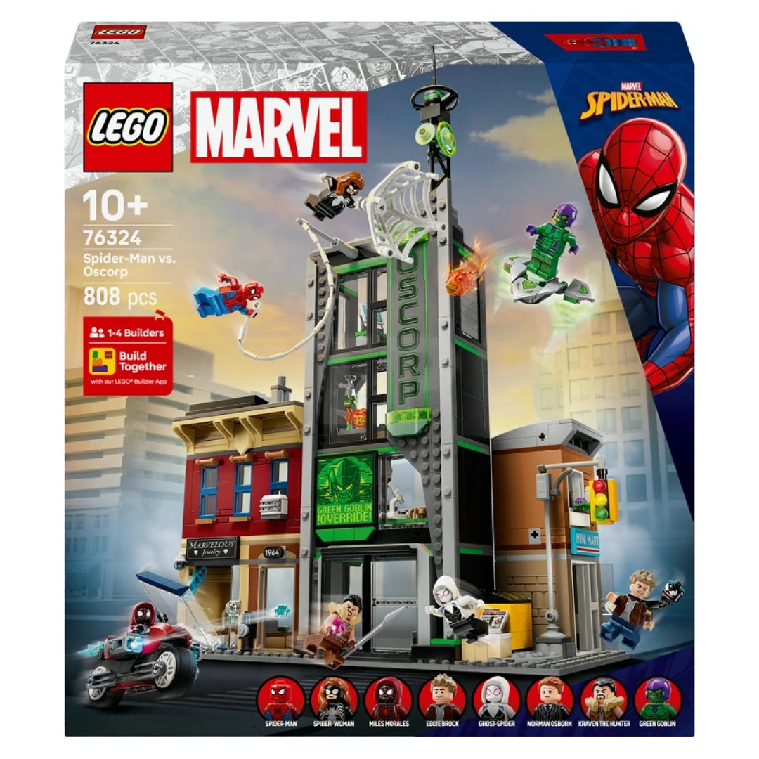 لگو 808 تکه سری مارول مدل Spider-Man vs. Oscorp کد 76324