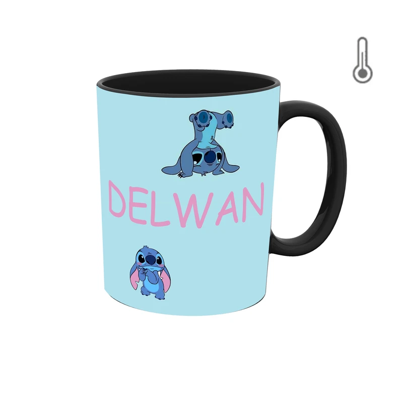 ماگ حرارتی طرح اسم دلوان مدل استیچ 