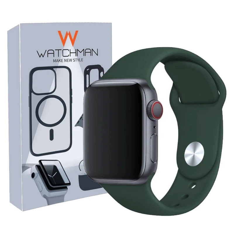 بند واچ من مدل Silicon مناسب برای اپل واچ سایز 41 میلی متری سری SE/1/2/3/4/5/6/7/8/9