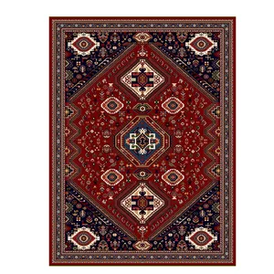 فرش ماشینی مدل هندسی کد A008R زمینه لاکی