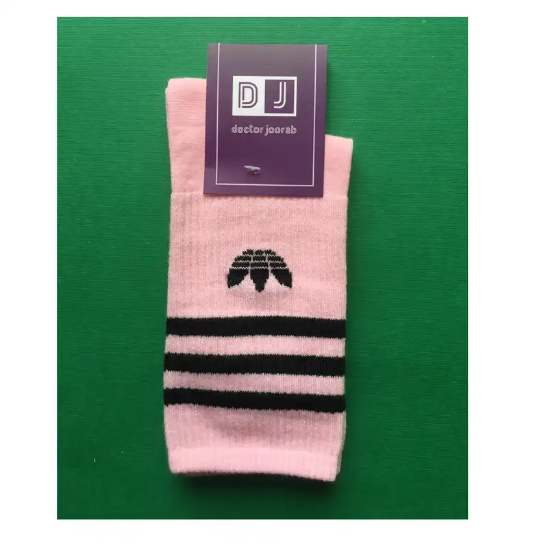 جوراب ورزشی ساق بلند زنانه مدل کشی کد AD-SU401506 رنگ صورتی