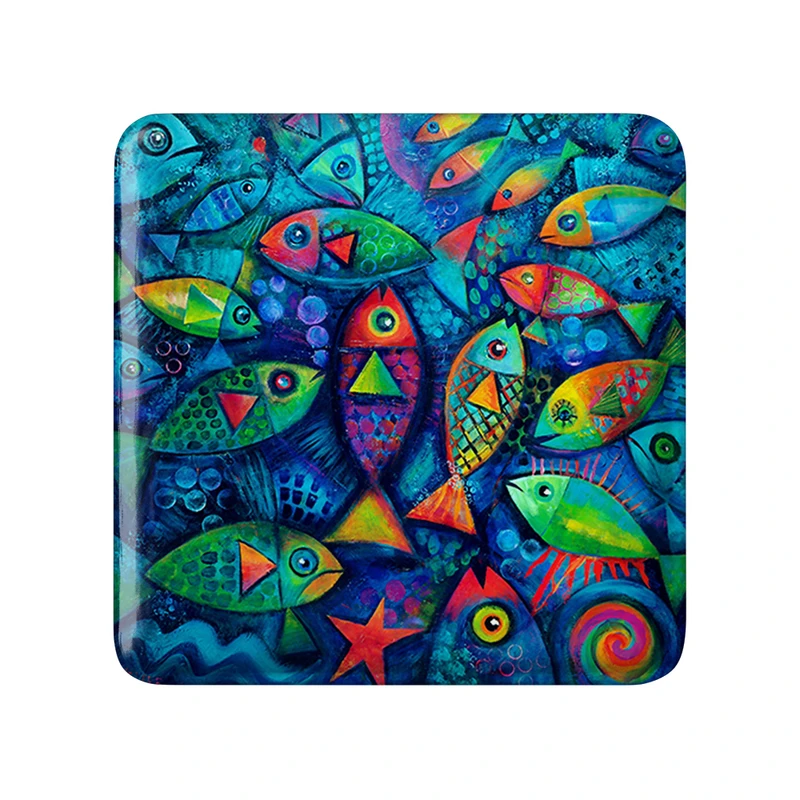  مگنت خندالو طرح نقاشی انتزاعی کد 5315
