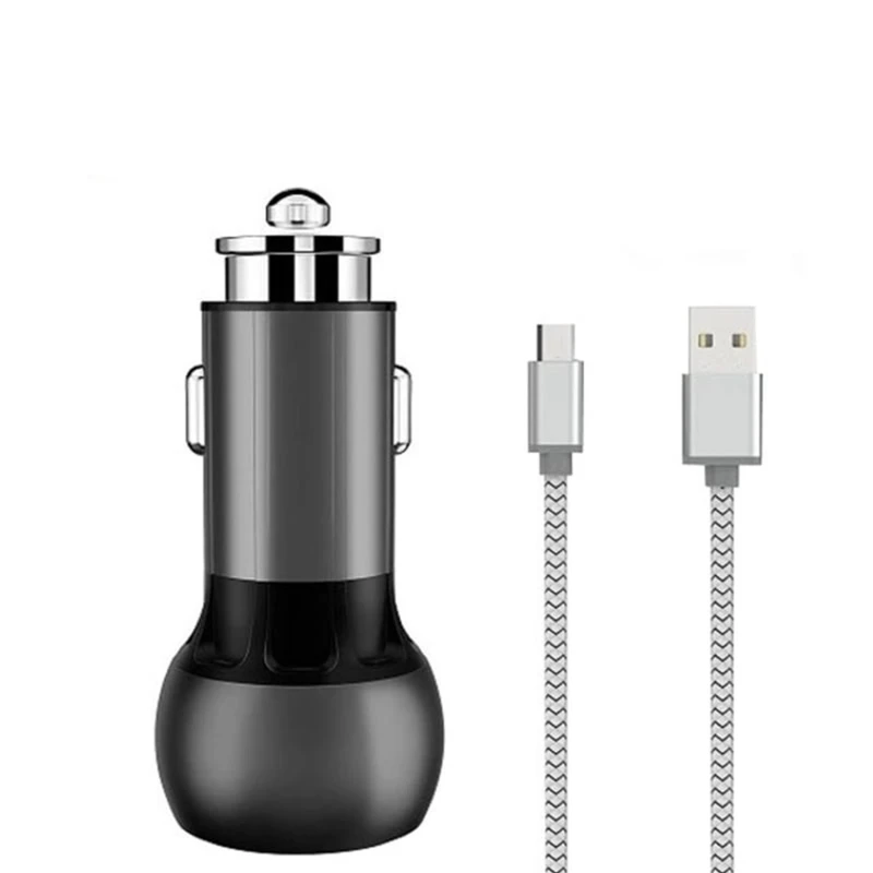 شارژر فندکی 36 وات الدینیو مدل C503 به همراه کابل تبدیل microUSB